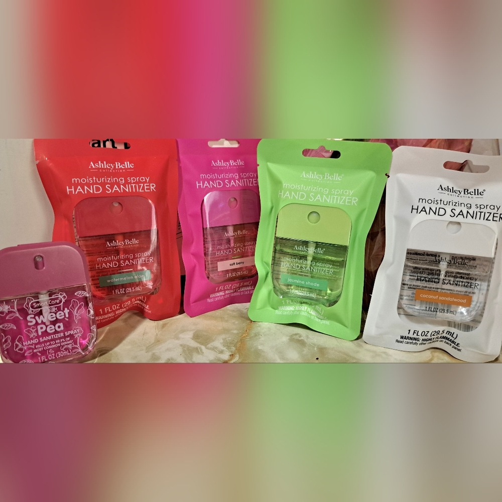 AshleyBelle Set Of 4 + SmartCare 1 Hand Sani Mosturizing Spray